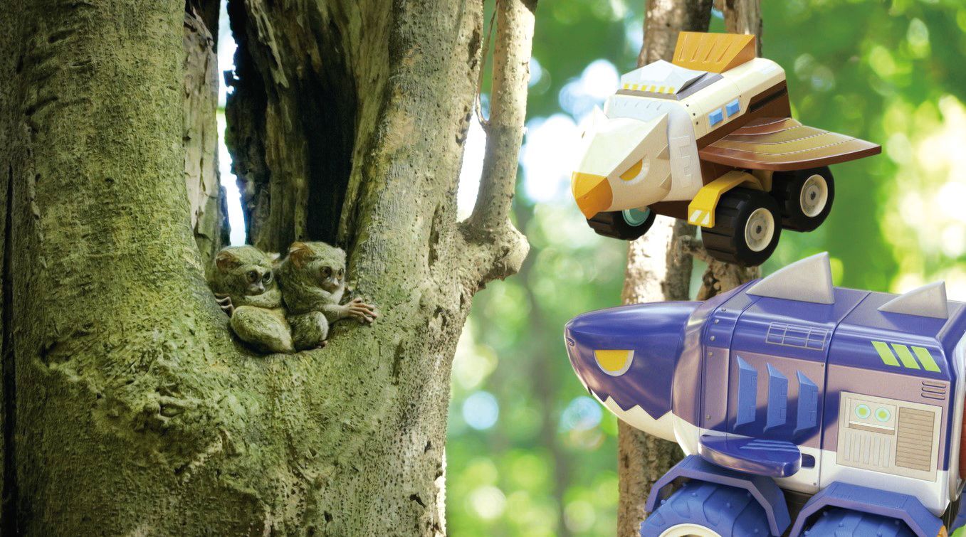 主角們向眼鏡猴詢問鬼怪的下落