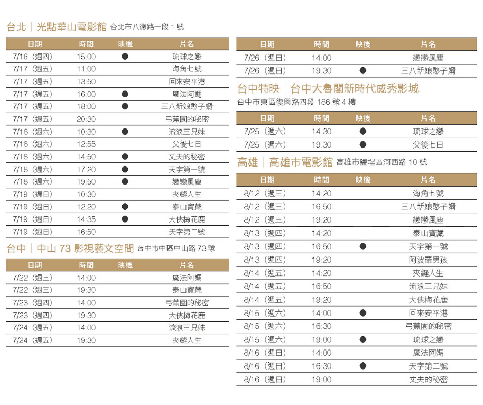 台語台接力 七週年影展
