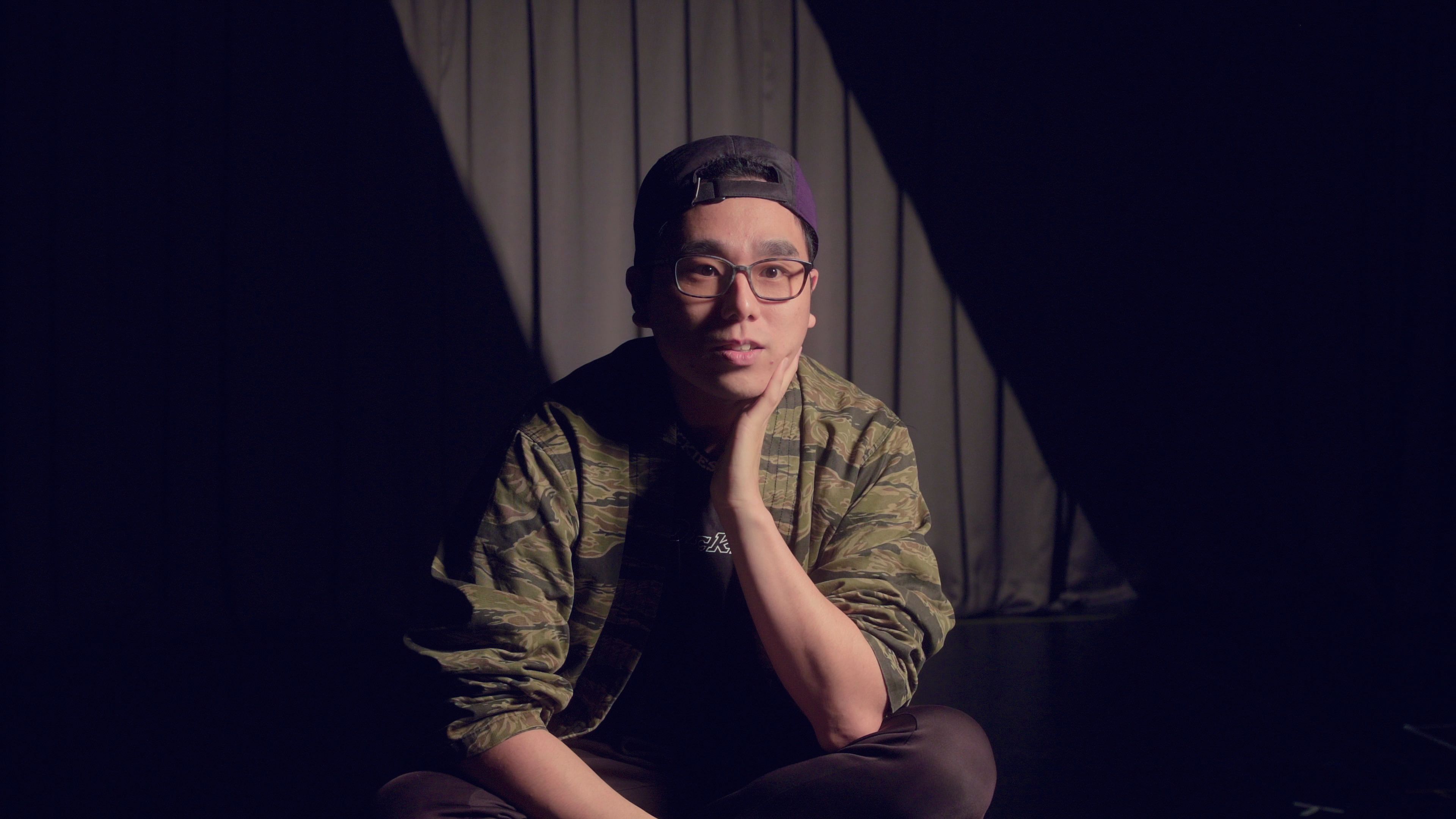 受訪者以演員身分構思角色，給予文 本角色結局。圖為演員黃耀偉