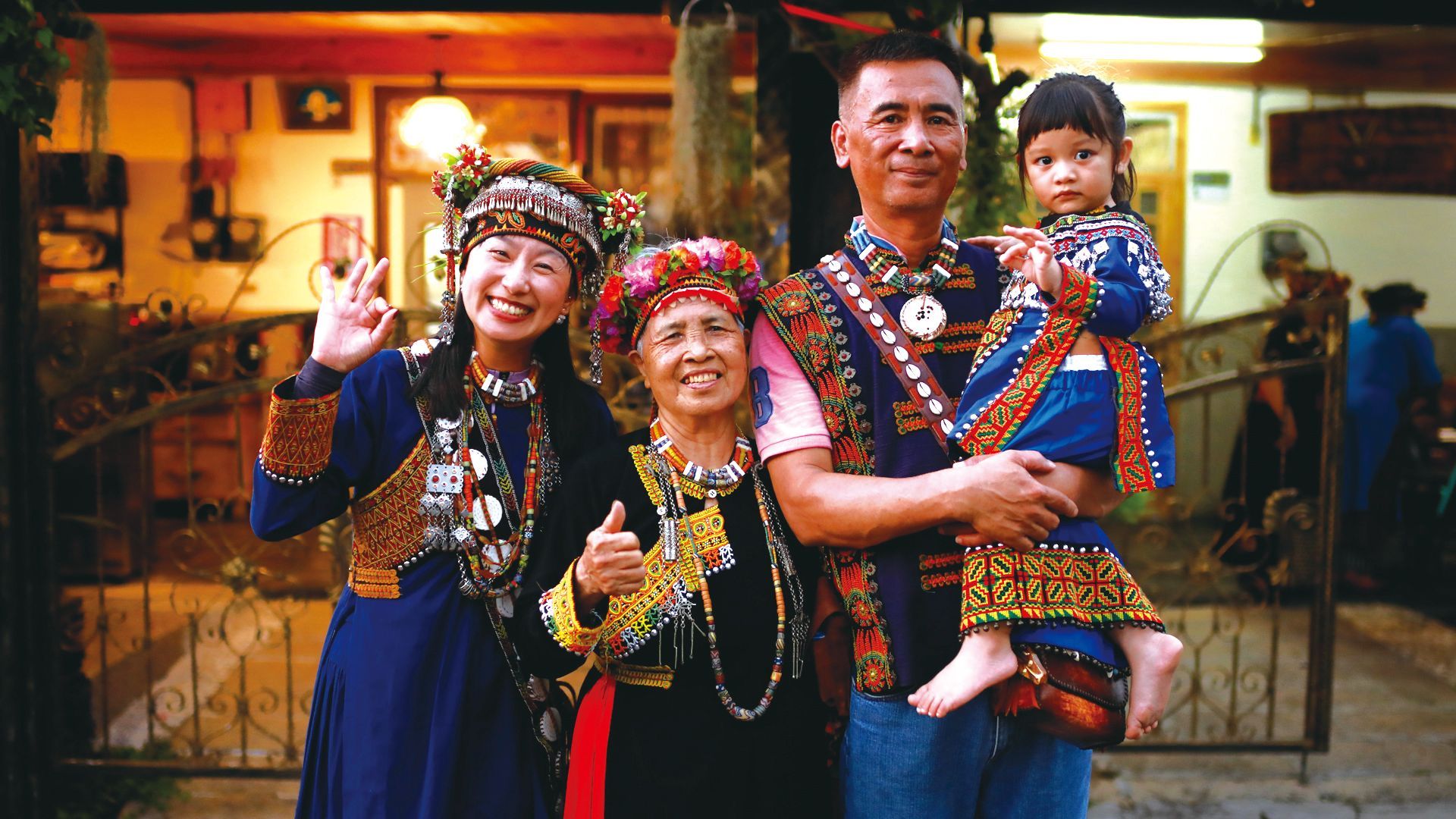 排灣族民宿主人一家熱情接待 Linda