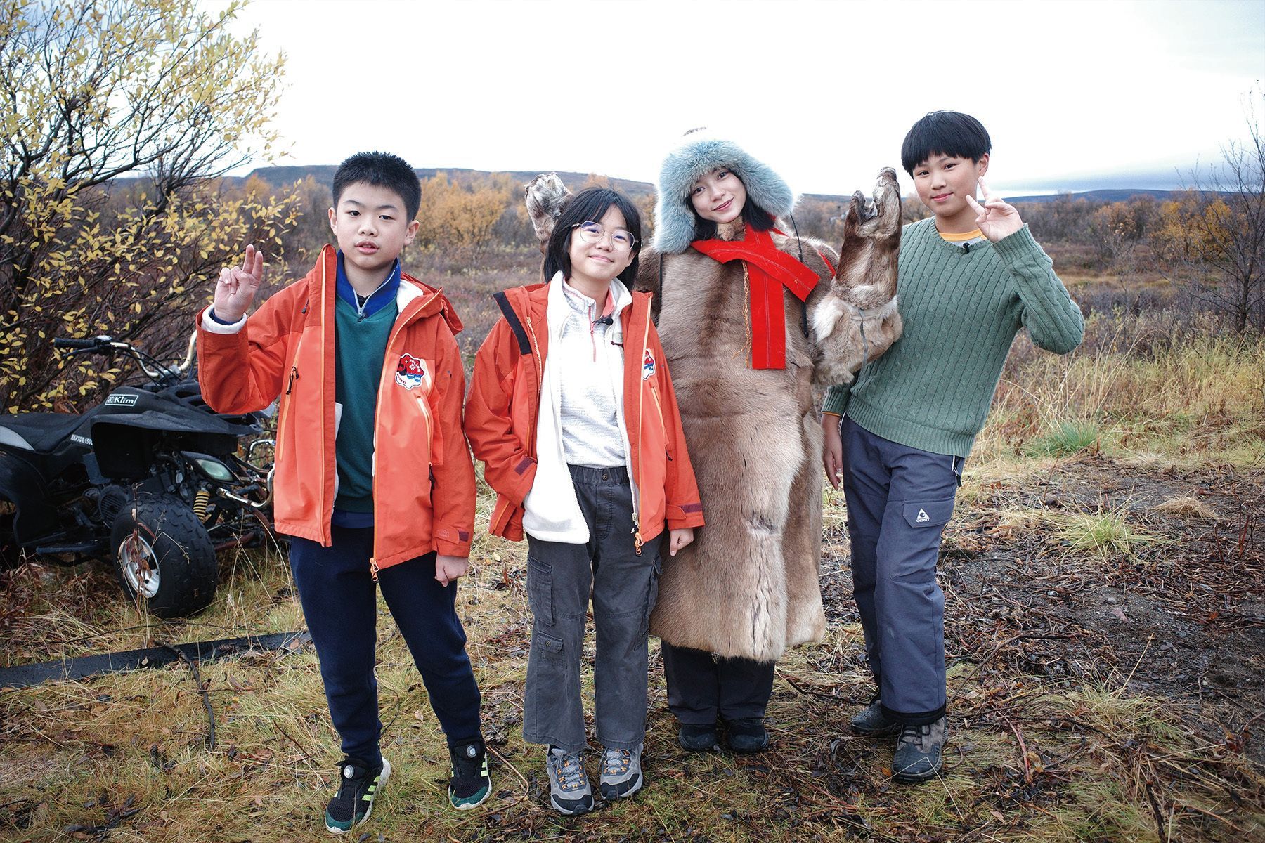 主持人姚愛寗身穿薩米人的傳統馴鹿衣