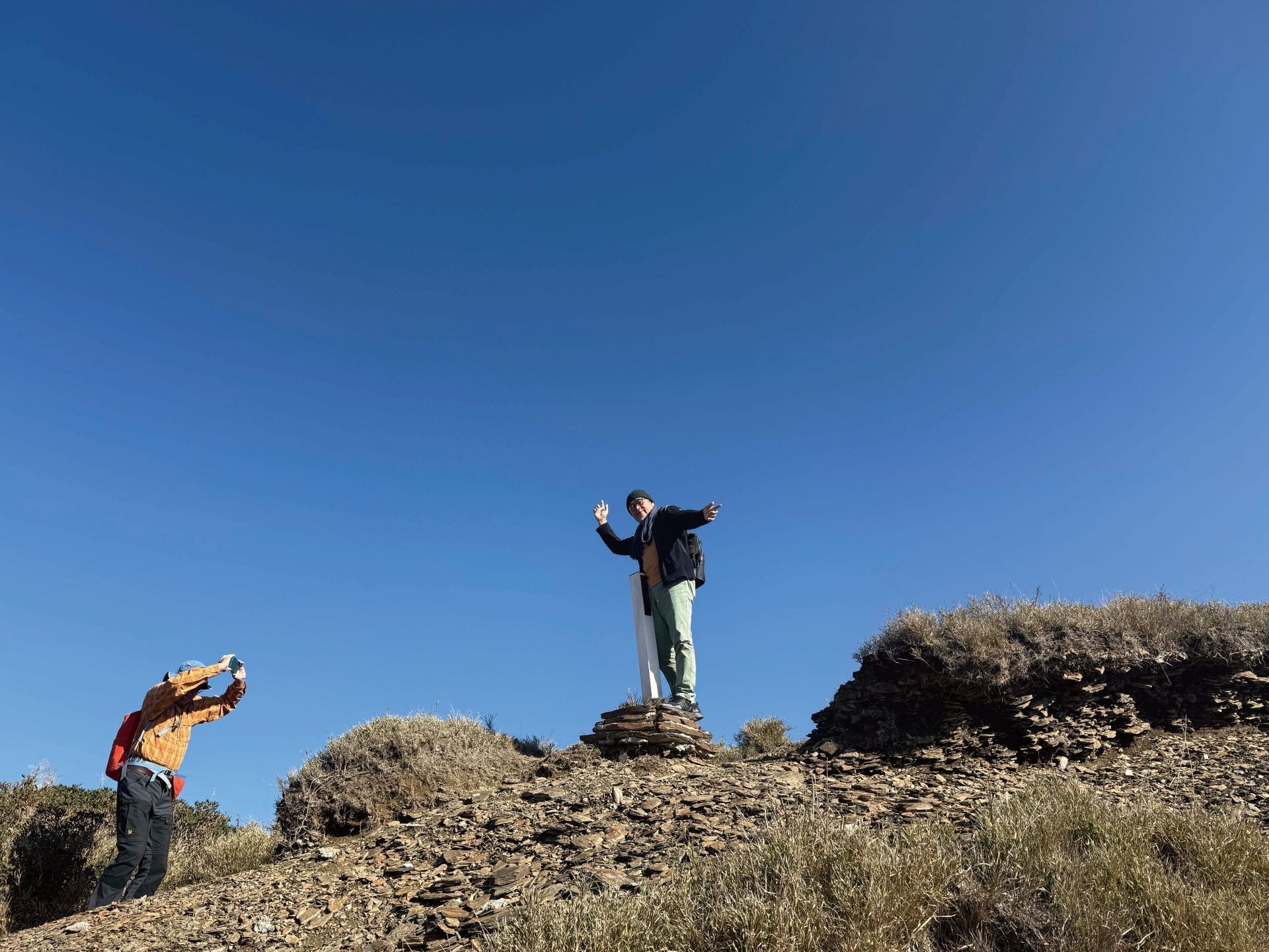 在合歡山主峰步道